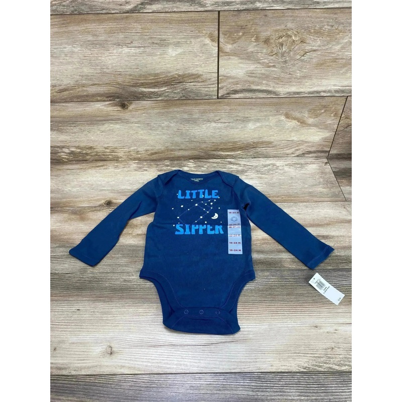 NEW Old Navy Blue Little Sipper Bodysuit sz 18-24m