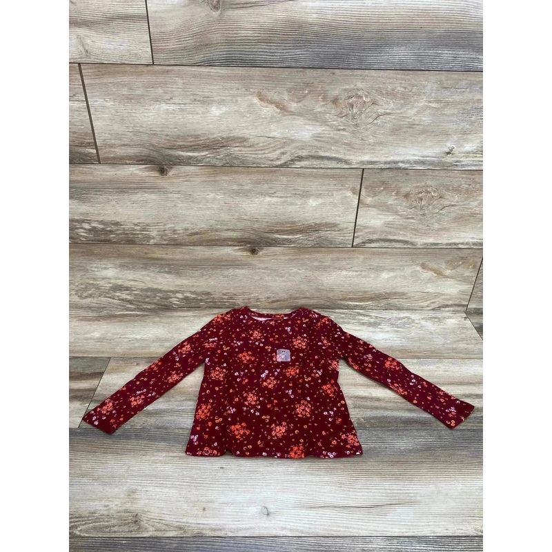 NEW Old Navy Burgundy Floral Shirt sz 5T