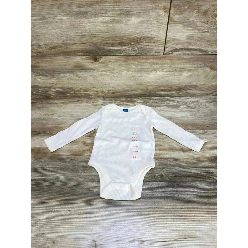 NEW Old Navy Rib-Knit Solid Ivory Bodysuit sz 3-6m