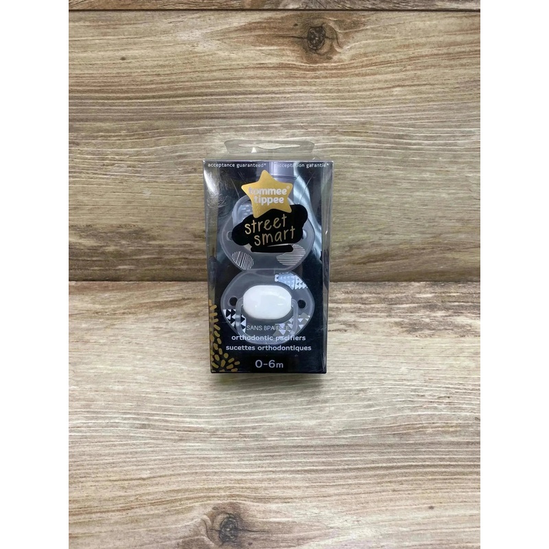 NEW Tommee Tippee 2pk Street Smart Pacifier 0-6m