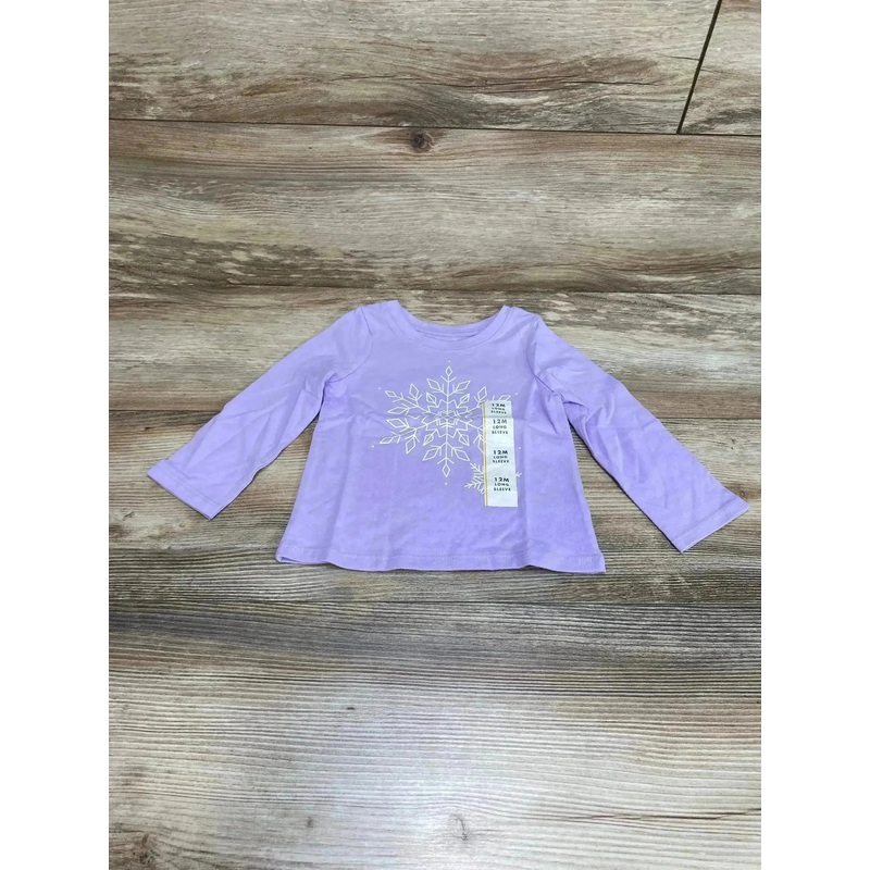 NWoT Cat & Jack Snowflake Shirt Purple sz 12m