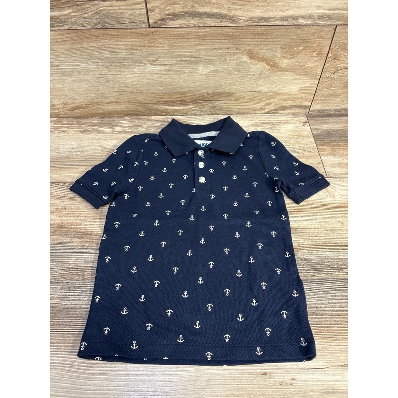 Old Navy Anchor Print Polo Shirt Navy sz 3T Navy 3T
