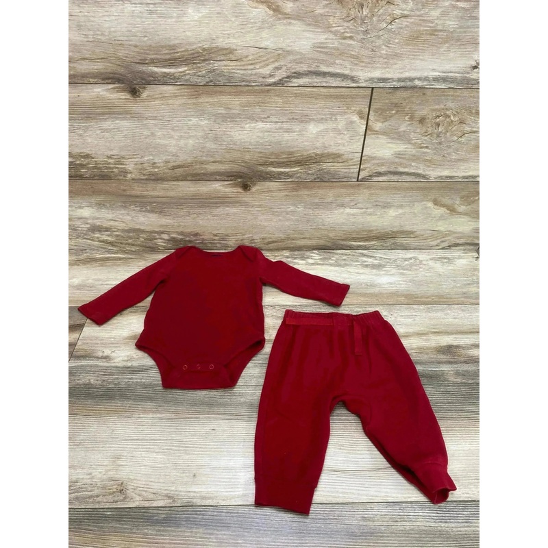 Banana Republic Bodysuit & Pant Set Red sz 6-12m