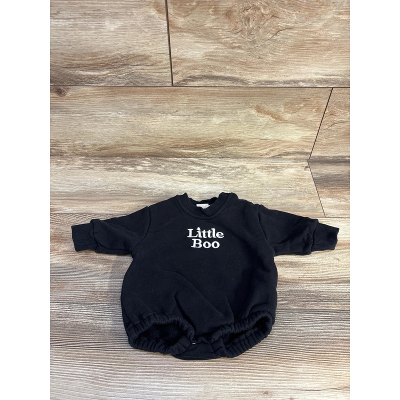 Blossom + Pear Little Boo Bubble Romper Black sz Newborn Black Newborn