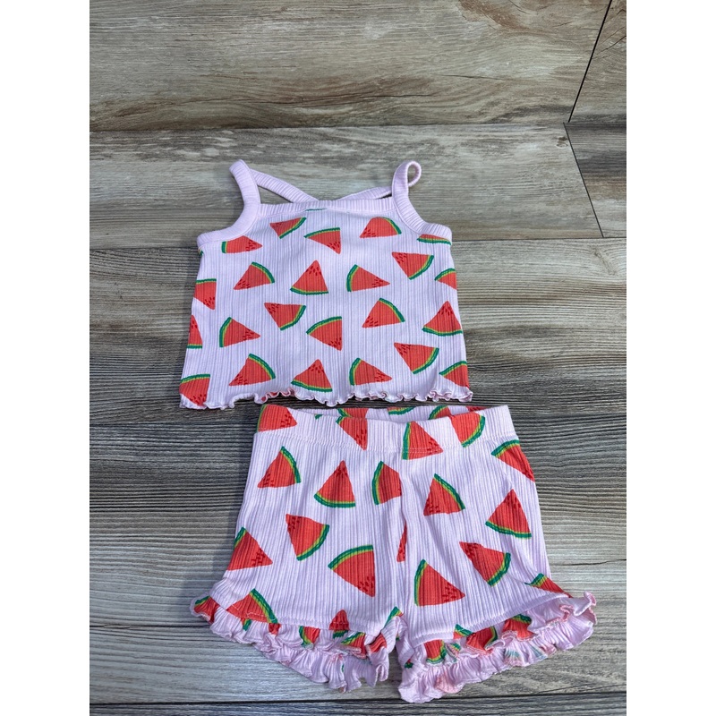 Cat & Jack 2pc Watermelon Top & Shorts Pink sz 12m Pink 12m