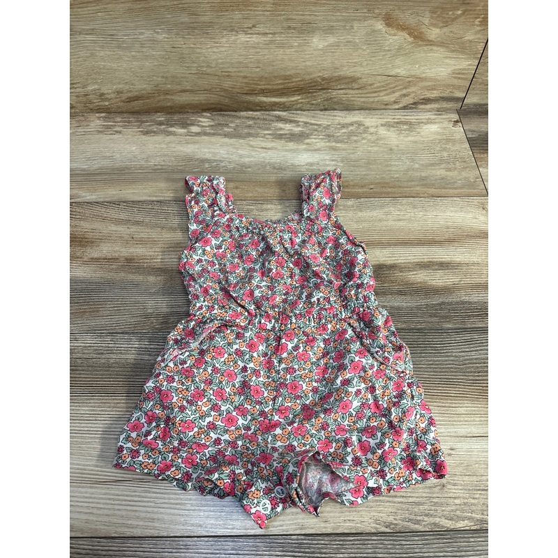 Cat & Jack Floral Romper Pink sz 12m Pink 12m