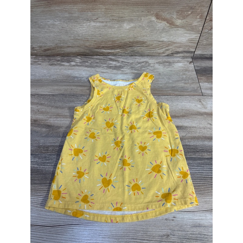 Cat & Jack Heart Tank Top Yellow sz 3T Yellow 3T