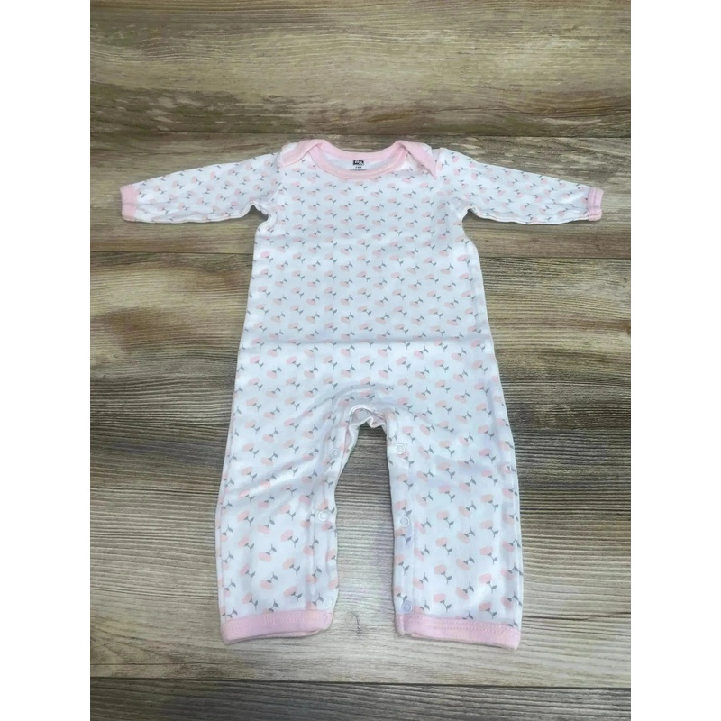 Hudson Baby Floral Coverall White sz 3-6m