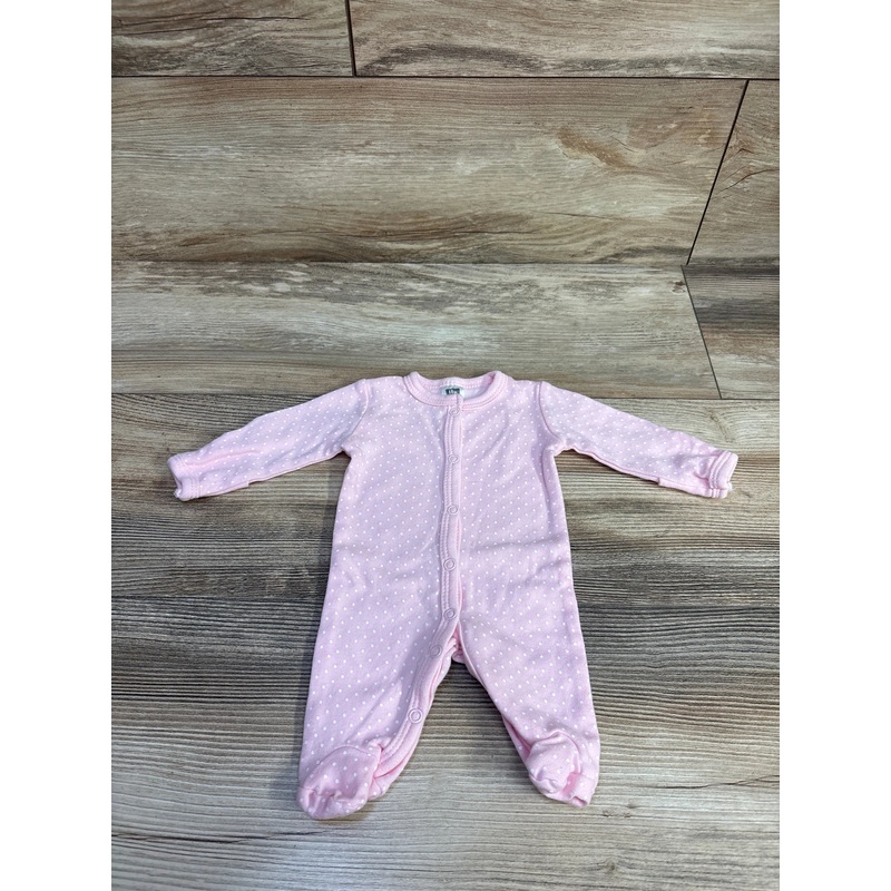 Hudson Baby Polka Dot Sleeper Pink sz Preemie Pink Preemie