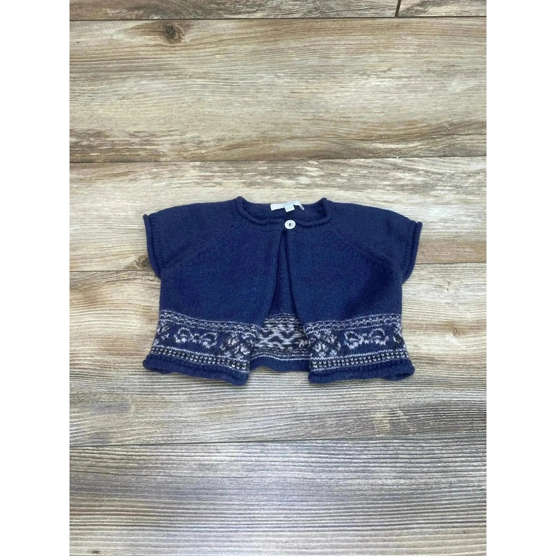 Jacadi Short Sleeve Navy Cardigan 12m