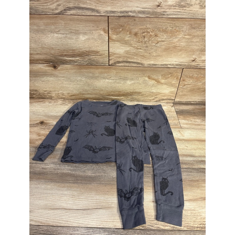 Little Planet 2pc Bat & Cat Pajama Set Grey sz 3T Grey 3T