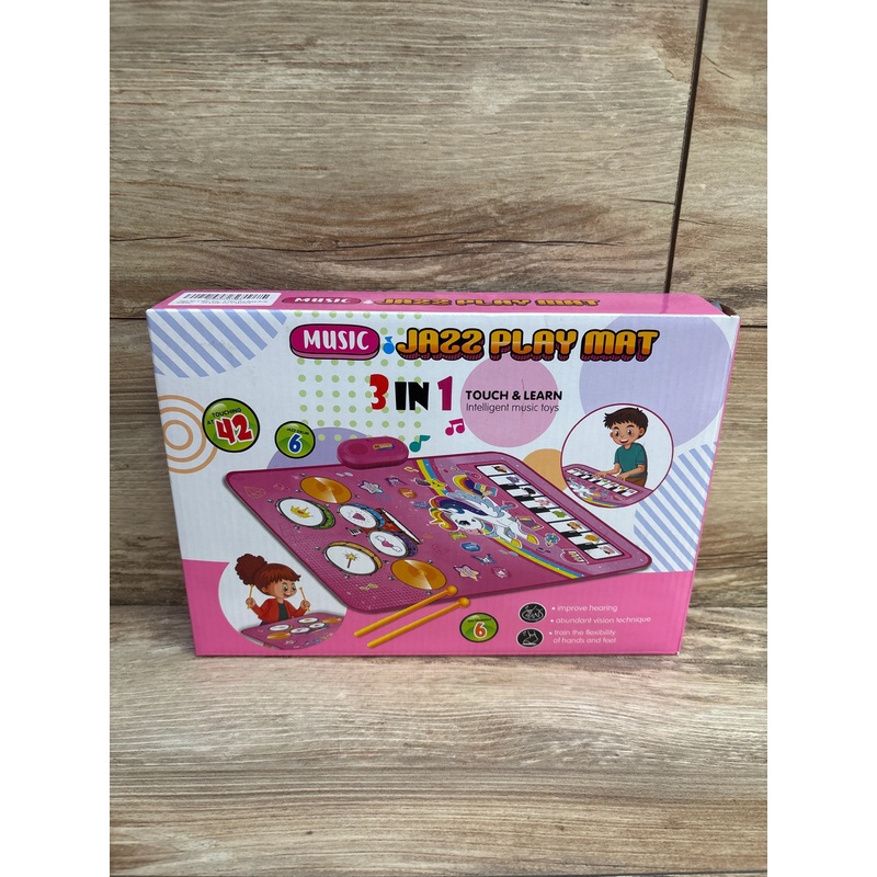 Music Jazz Play Mat 3 in 1 Toucj & Learn Unicorn Mat