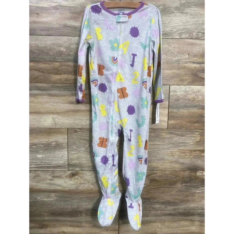 NEW Carter’s Numbers & Letters Sleeper Grey sz 3T