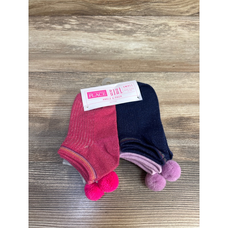 NEW Children’s Place 6pk Ankle Socks, Multi Shoe sz 11-13
