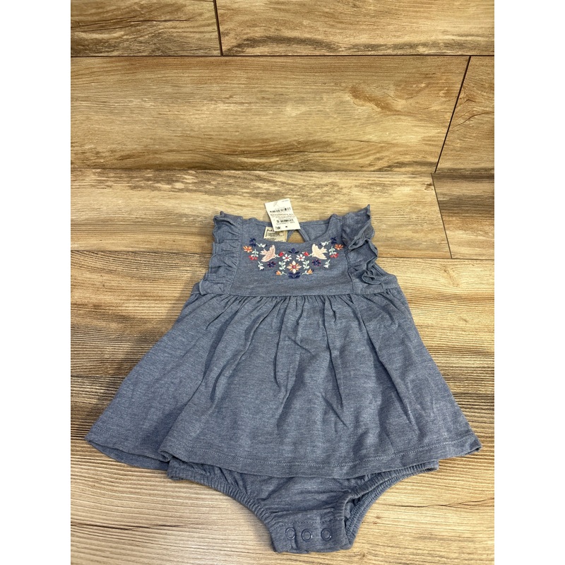 NEW First Impressions Embroidered Sunsuit Blue sz 18m Blue 18m