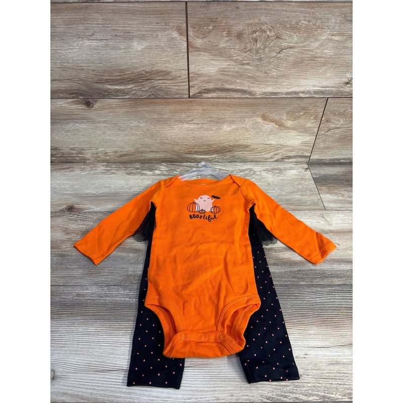 NEW Just One You 2pc Ghost Bodysuit & Pants Set Orange sz 12m Orange 12m