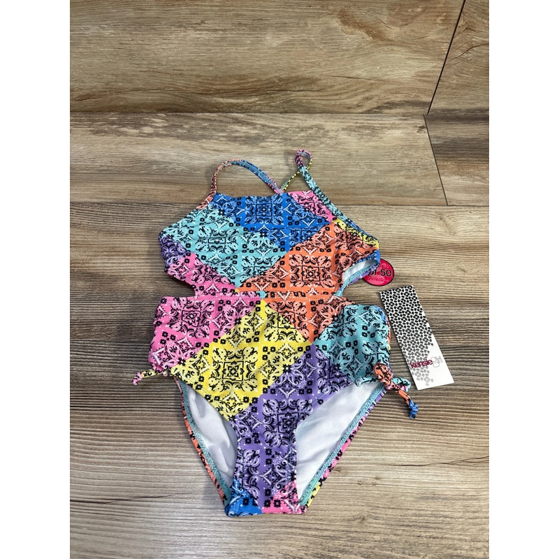 NEW Kensie Girl 1pc Cutout Swimsuit sz 4T Multicolor 4T