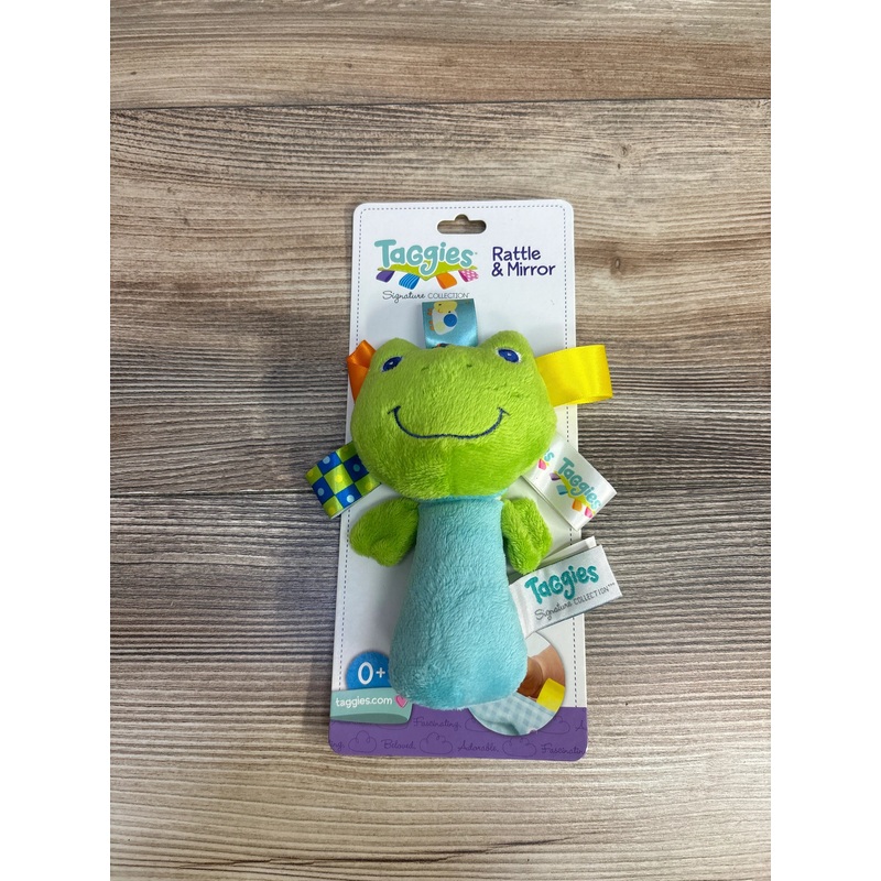 NEW Taggies Rattle & Mirror Frog