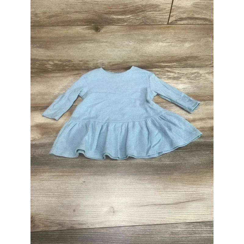 Old Navy Peplum Thermal Shirt Blue sz 12-18m
