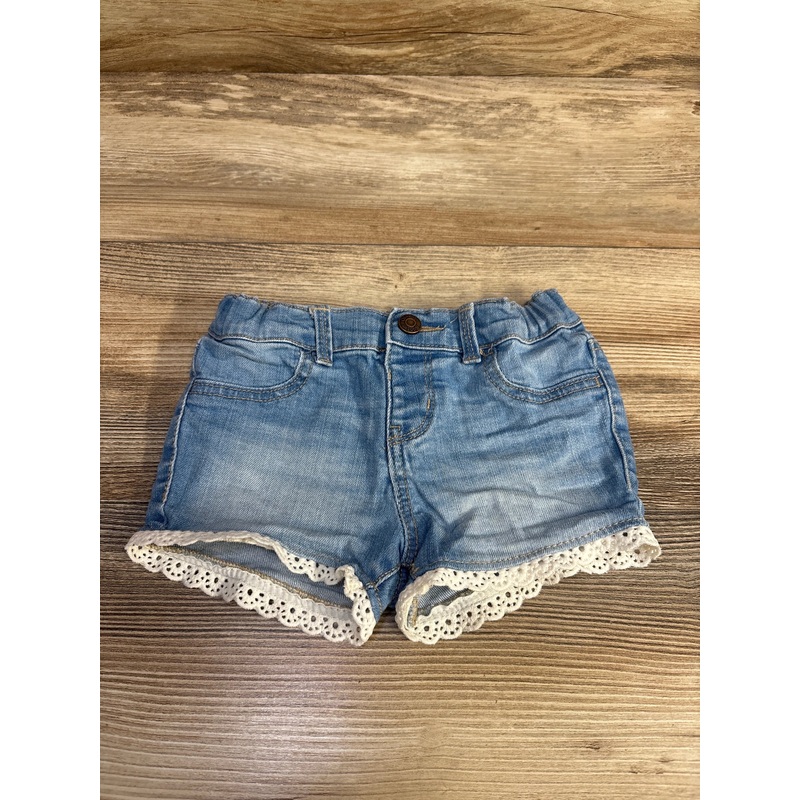 Oshkosh Lace Trim Denim Shorts Blue sz 24m Blue 24m