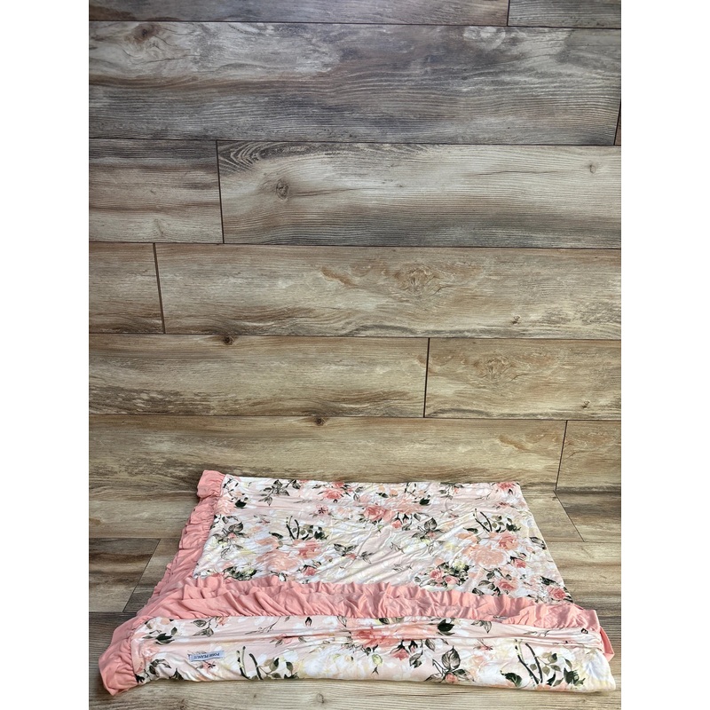 Posh Peanut Ruffled Luxe Patoo Blanket in Vintage Rose