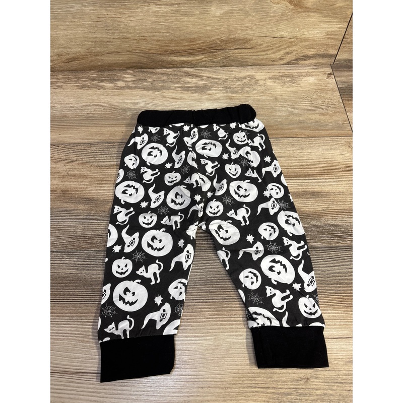 Pumpkin & Witch Hat Halloween Pants Black sz 6-12m Black 6m
