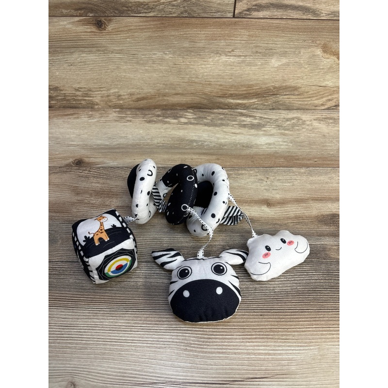 TSYAN Car Seat Spiral Toy, White & Black