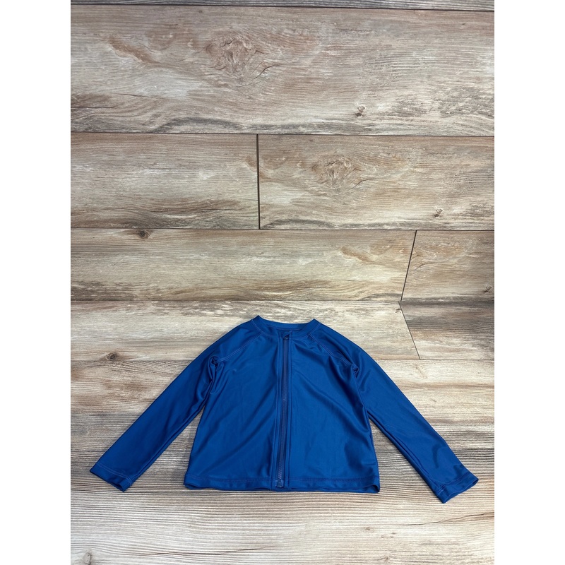 Wonder Nation Zip Up Rashguard Blue sz 3T Blue 3T