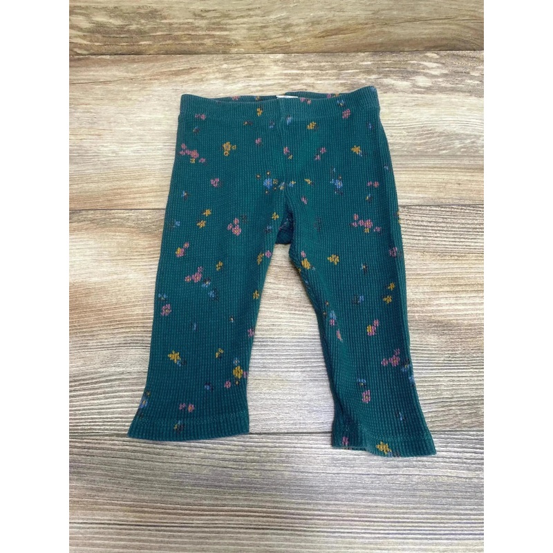 Baby Gap Floral Leggings Green sz 6-12m
