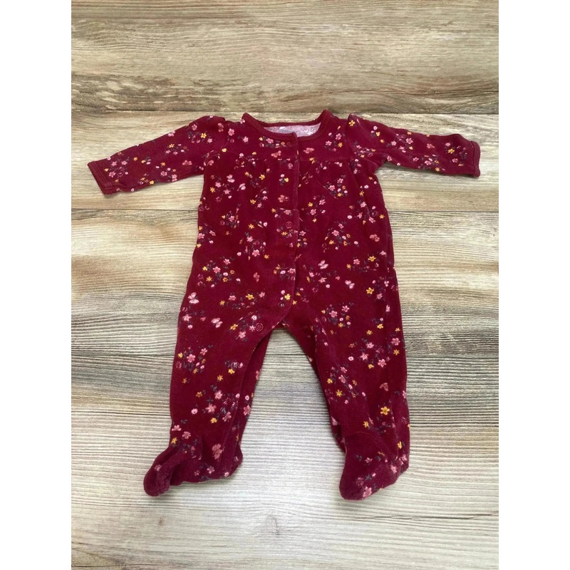 Carter’s Floral Sleeper Red sz 6m