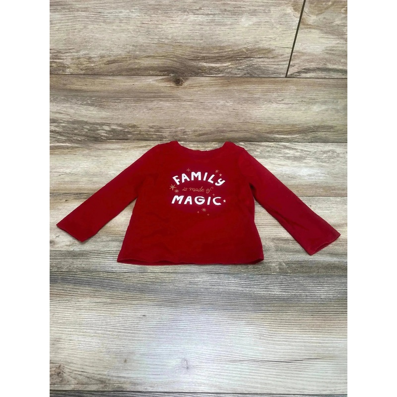 Cat & Jack Family Is Made of Magic Shirt Red sz 2T