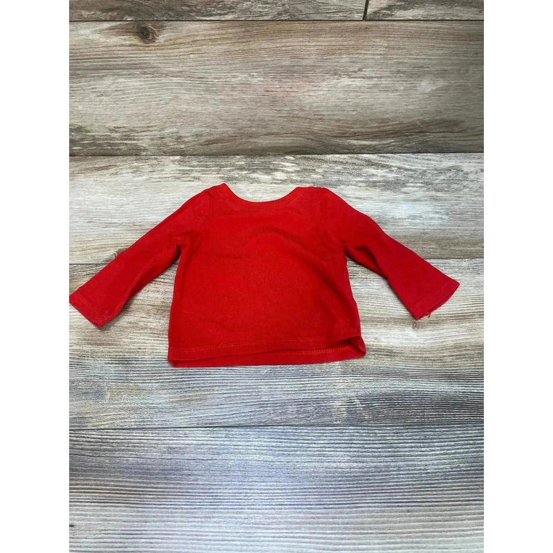Cat & Jack Long Sleeve Shirt Red sz Newborn