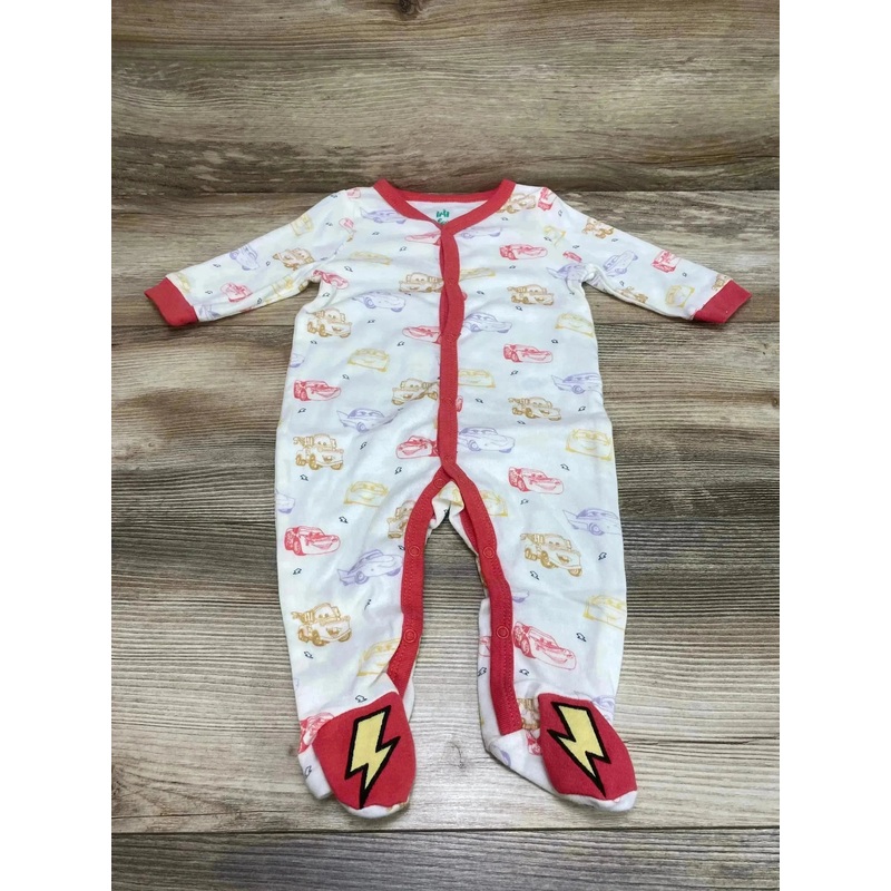 Disney Baby Cars Sleeper White sz 6-9m