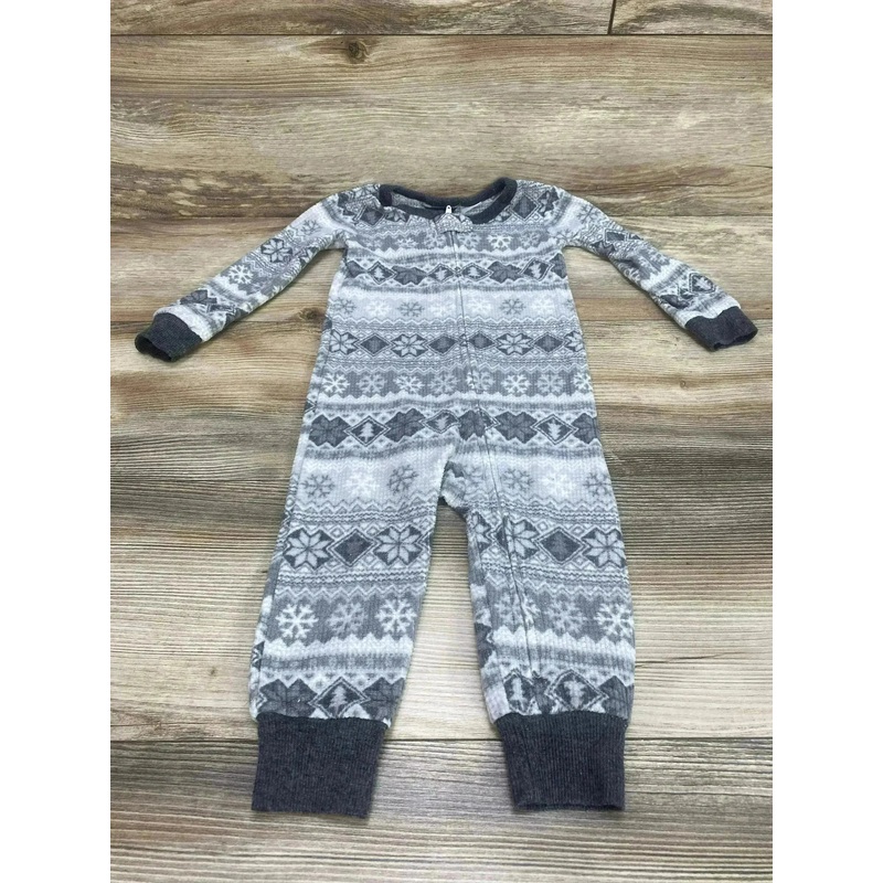Eddie Bauer Fair Isle Sleeper Grey sz 12m