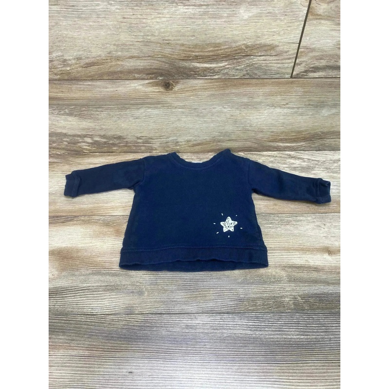 H&M Star Sweatshirt Navy sz 4-6m