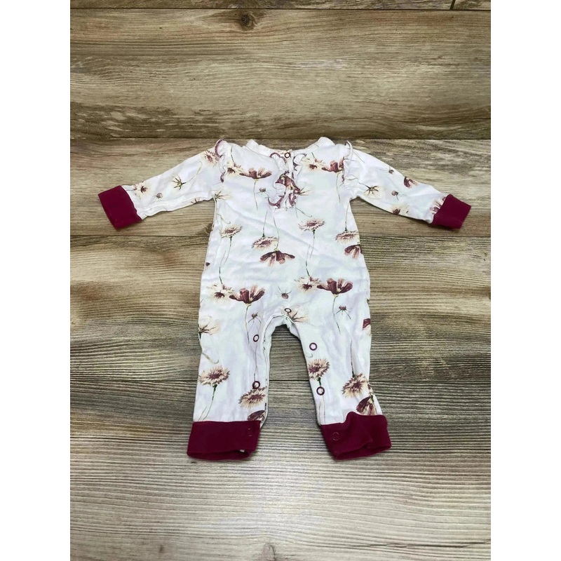 Isaac Mizrahi Dandelion Ruffle Coverall White sz 0-3m