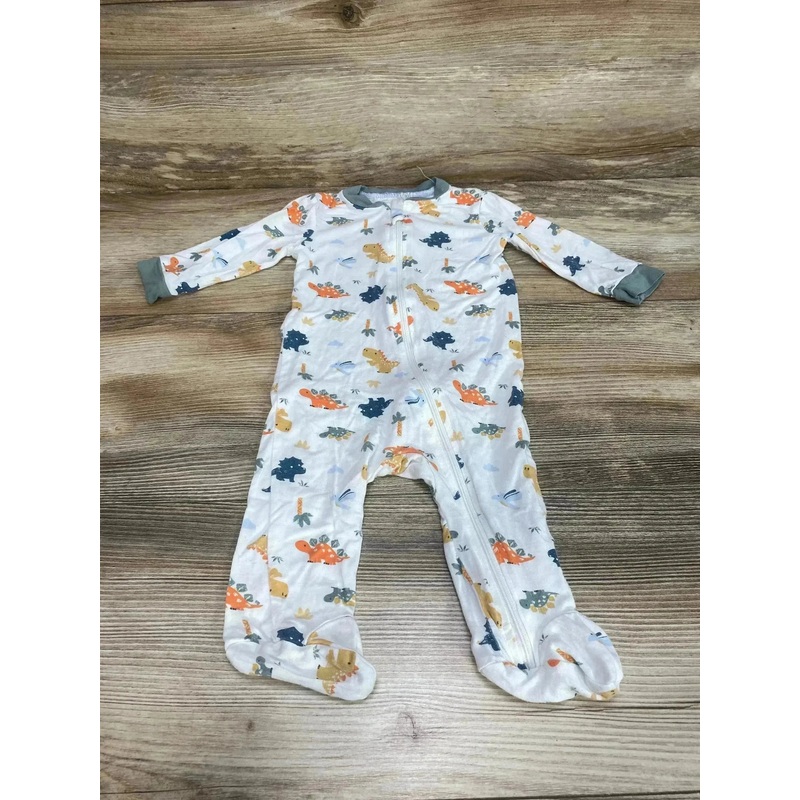 Milkberry Dino Footie White sz 0-3m