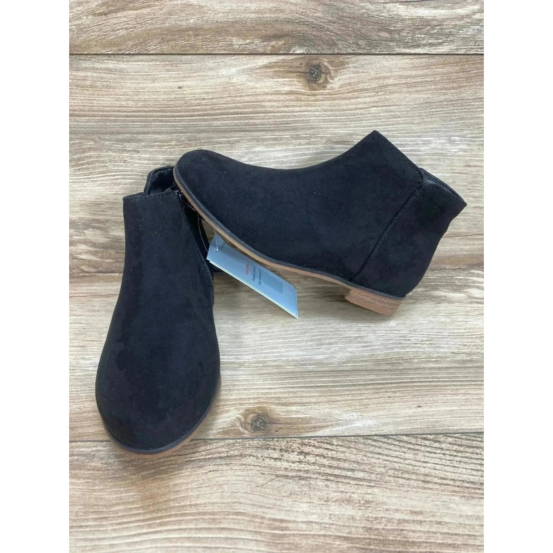 NEW Cat & Jack Opal Zipper Boots Black sz 13c