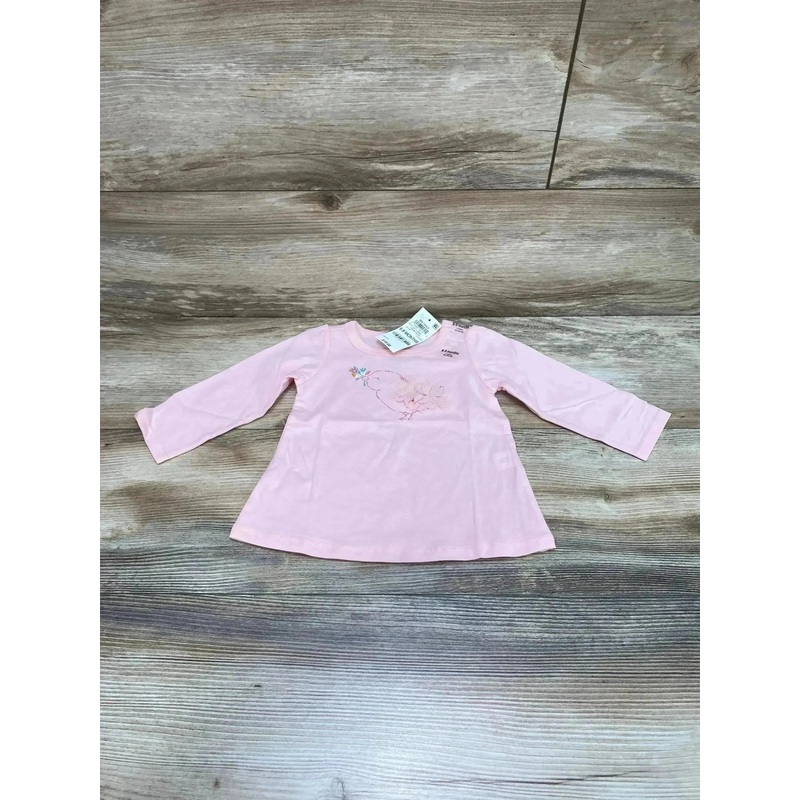 NEW First Impressions Birdie Shirt Pink sz 6-9m