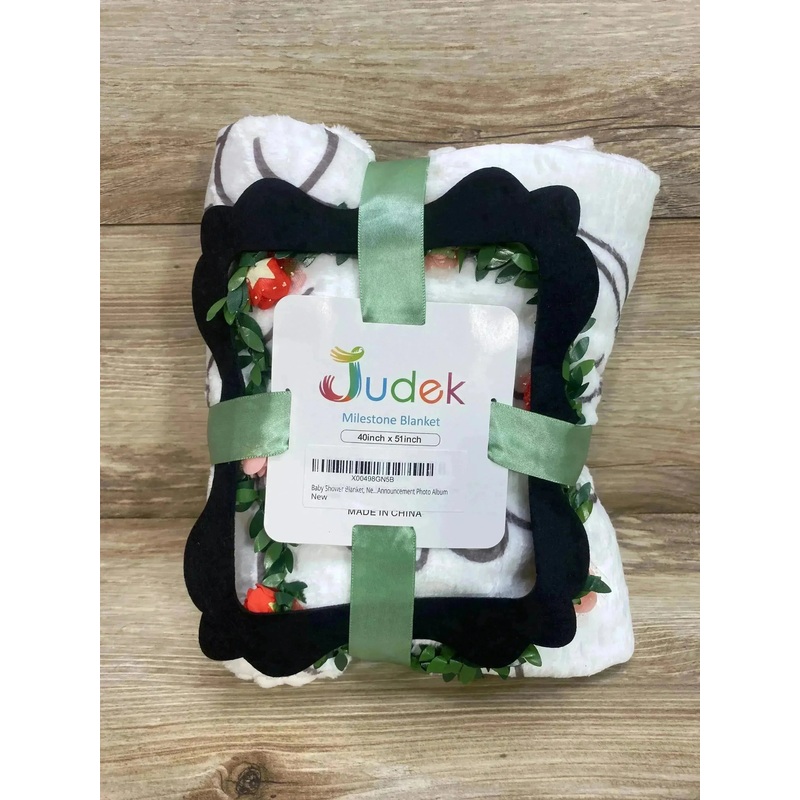 NEW Judek Milestone Blanket Includes Frames 40″ x 51″