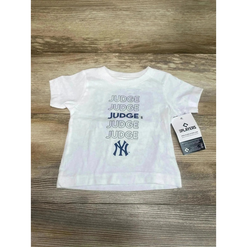 NEW Tiny Turnip New York Yankees Judge Shirt White sz 6m