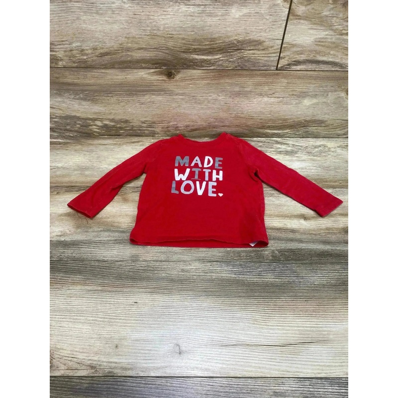 Old Navy Made With Love Shirt Red sz 18-24m