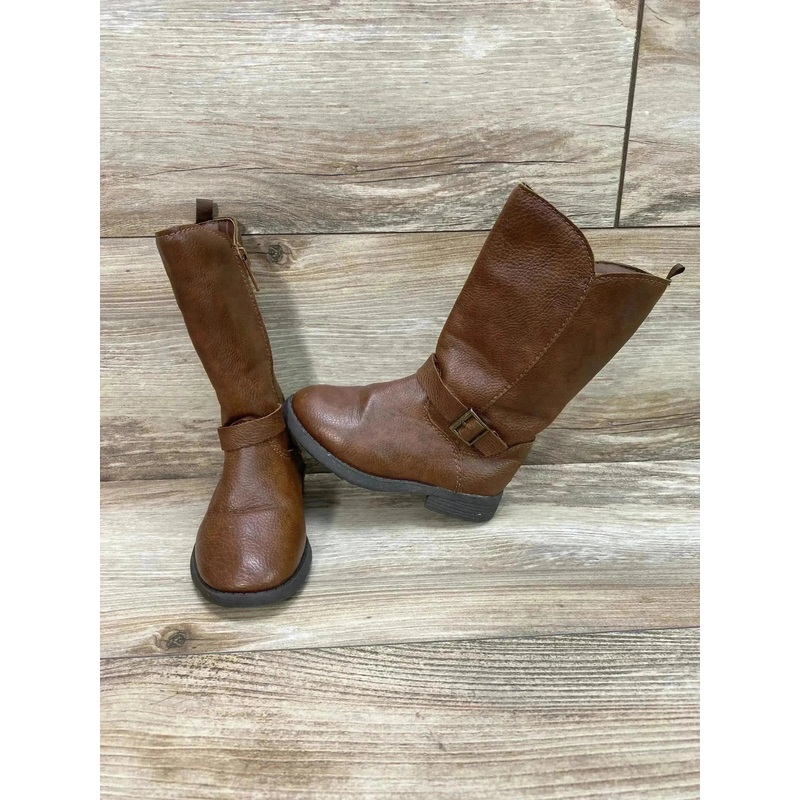 OshKosh Lumi Girls’ Riding Boots Brown Sz 7c
