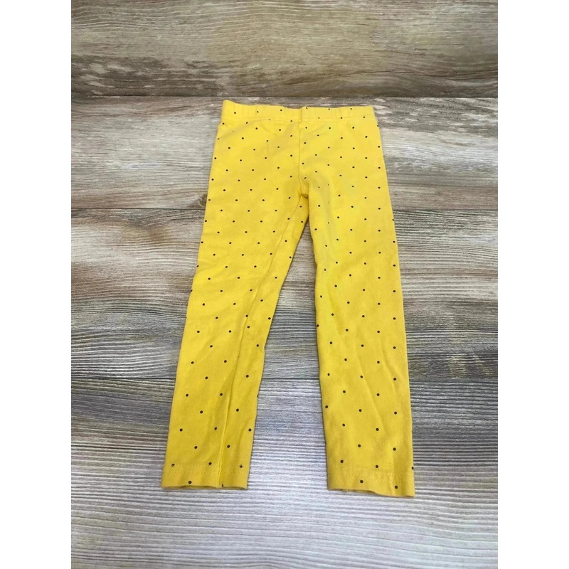 Simple Joys Polka Dot Leggings Yellow sz 2T