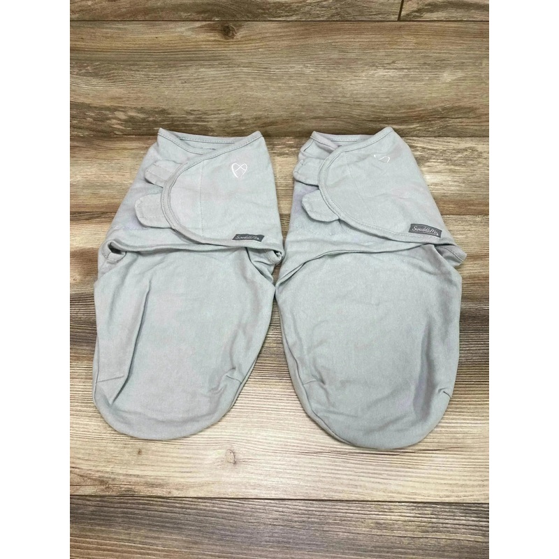 SwaddleMe 2pk Swaddle Wraps Grey sz 0-3m