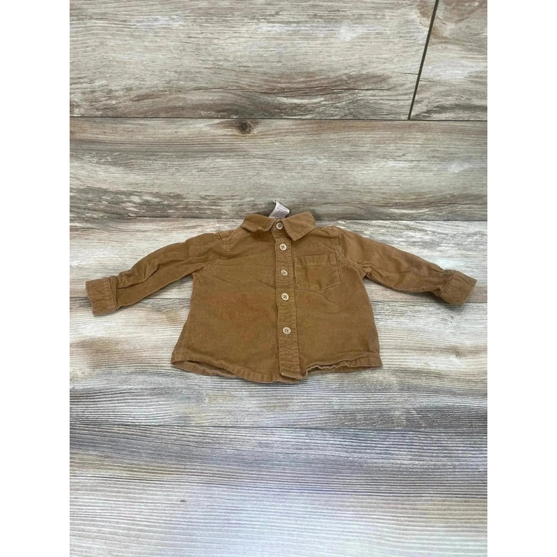 Telluride Corduroy Button Up Shirt Brown sz 12m