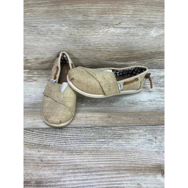 Toms Natural Burlap Bimini Shoes Sz 10.5c