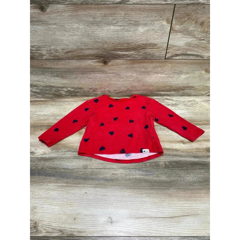Baby Gap Heart Print Shirt Red sz 2T