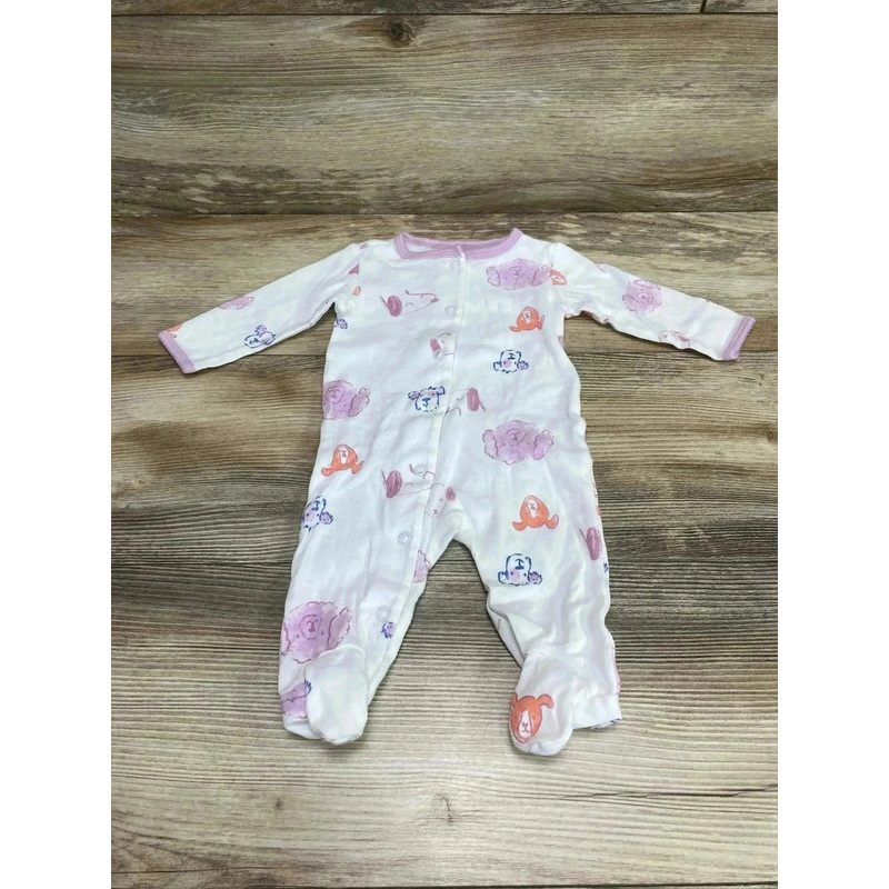 Carter’s Animal Print Sleeper White sz 3m