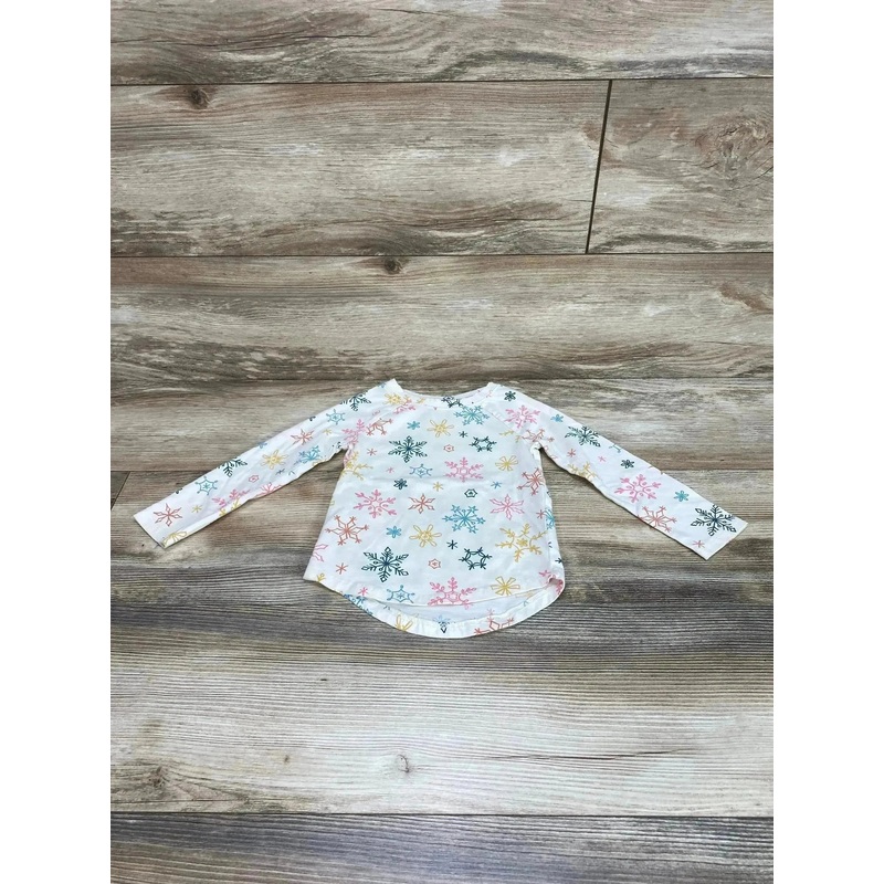 Cat & Jack Snowflake Shirt Cream sz 2T